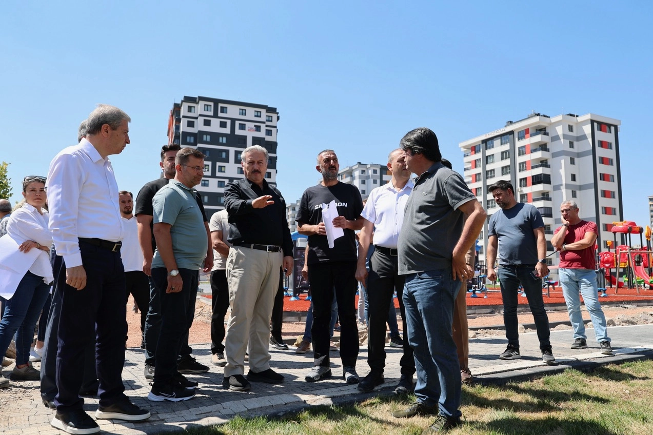 Kayseri Melikgazi şantiye alanına döndü