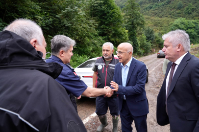 Giresun'da sel felaketinde seferber oldu