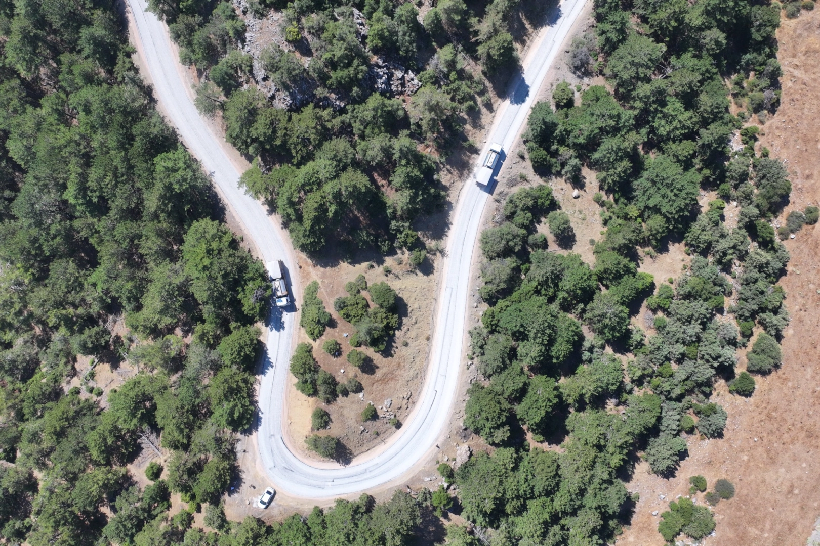 Manisa Ayvacık yoluna 6 kilometrelik asfalt