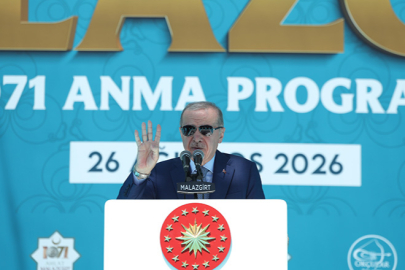 Erdoğan Malazgirt’te konuştu... Türkiye’nin kutlu yürüyüşünü kimse durduramaz