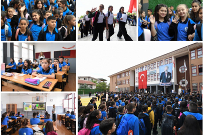 Yaz tatiline elveda, ilk okul gününe merhaba... Okullarda ders başı yapıldı