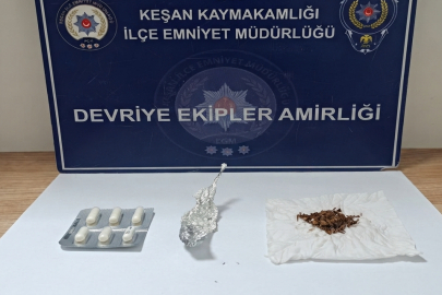 Keşan’da narkotik operasyonu: 2 gözaltı