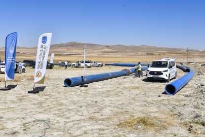 Ankara Polatlı’da tarımsal sulama hattı yenileniyor