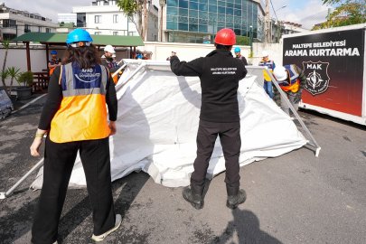 İstanbul Maltepe’de afetlere karşı seferberlik sürüyor