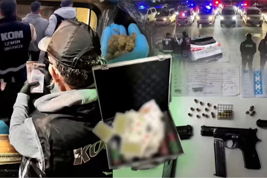 İzmir merkezli tefecilik operasyonu! 13 şüpheli gözaltında