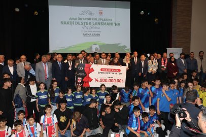 Gaziantep’te 115 amatör spor kulübüne 14 milyon lira destek