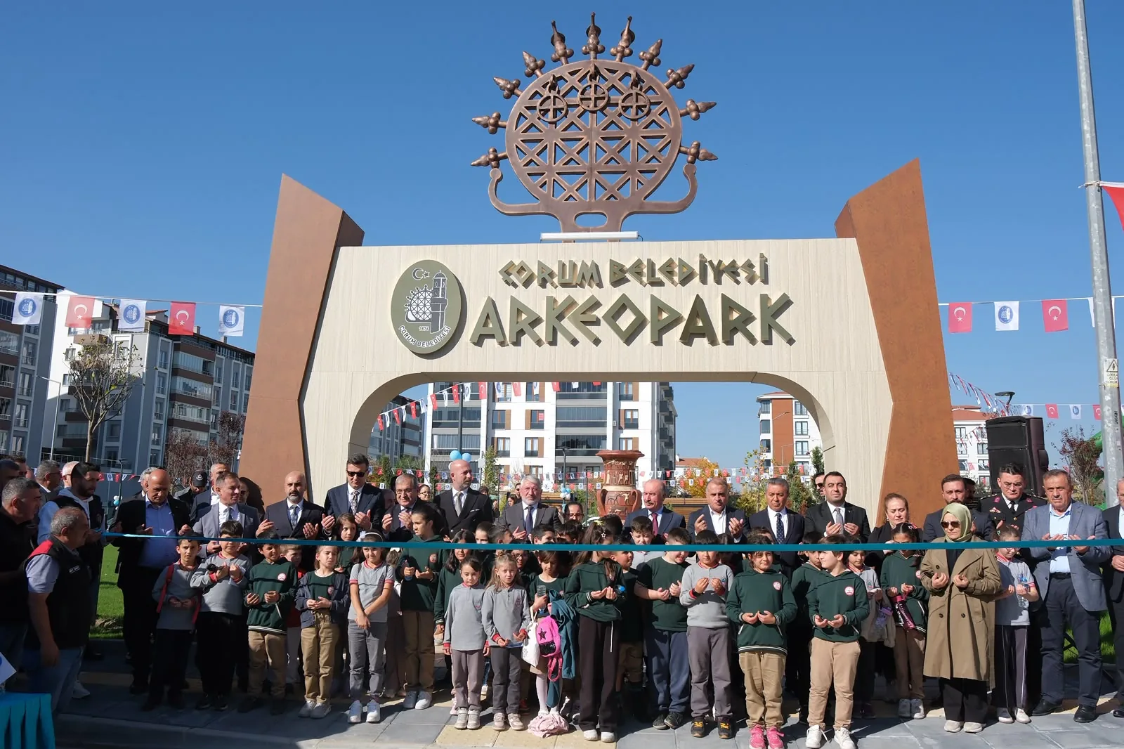 Çorum’un üçüncü tematik parkı ‘Arkeopark’ açıldı