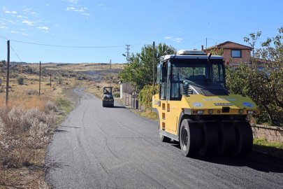 Kayseri Talas kırsalında asfalt atağı