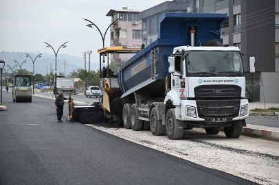 Manisa Büyükşehir’den Soma’da 3 kilometrelik asfalt çalışması