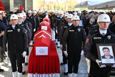 Şehit polis Tayfun Akalan, Ünal Erkan ve Gökhan Şahin için Ankara'da tören düzenlendi