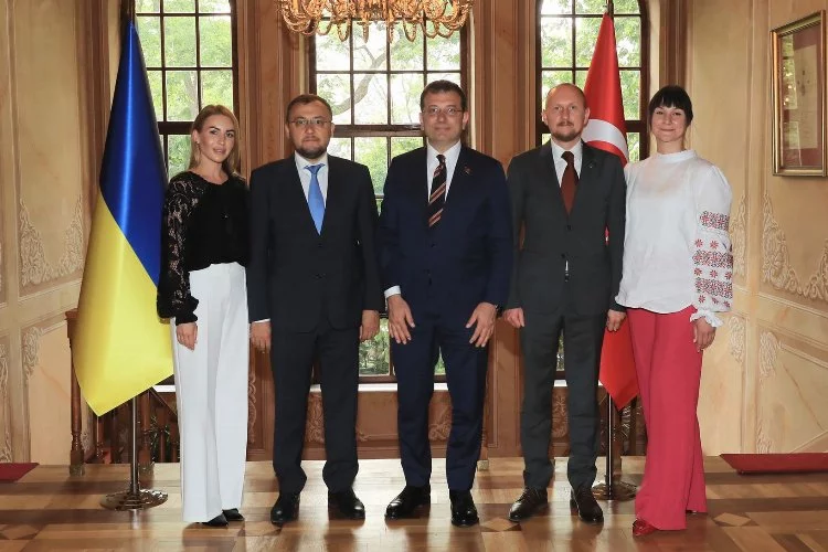 Başkan İmamoğlu Ukrayna Büyükelçisi'ni ağırladı