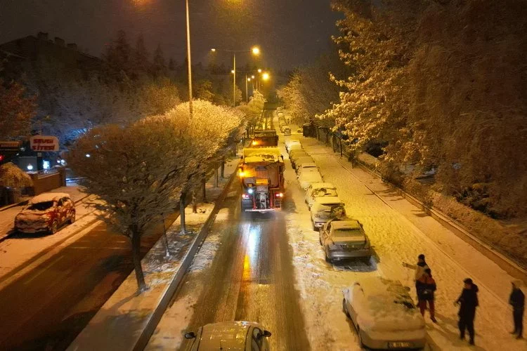 Başkent'te kar seferberliği