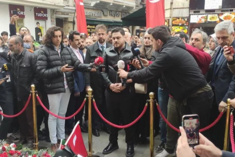 BTP lideri Hüseyin Baş Taksim'de