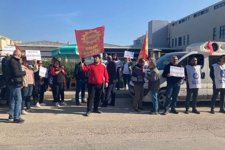 Bursa'da işten atılan tekstil işçilerine 'Emek' desteği