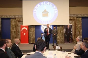 Büyükakın, Türk Büro-Sen üyeleri ile bir araya geldi