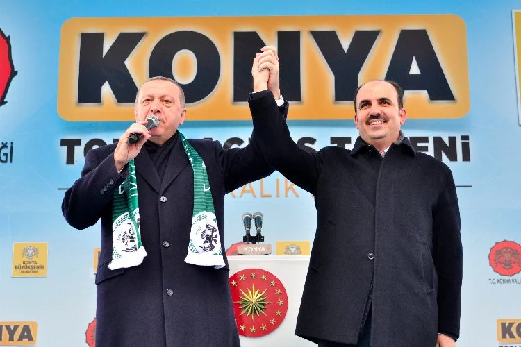 Cumhurbaşkanı Erdoğan'a bir teşekkür de Konya'dan