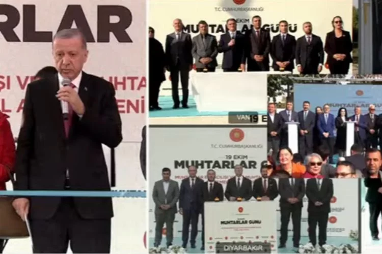 Cumhurbaşkanı Erdoğan'dan 100 Muhtar Hizmet Binası için toplu temel