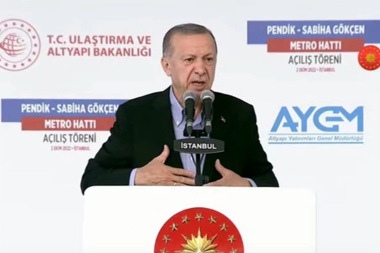 İstanbul'a yeni metro hattı açıldı... Cumhurbaşkanı Erdoğan'dan İBB ve CHP'ye ağır eleştiri