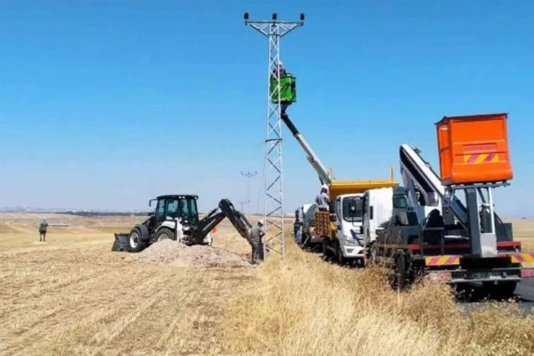 Diyarbakır'da çiftçiye elektrik desteği