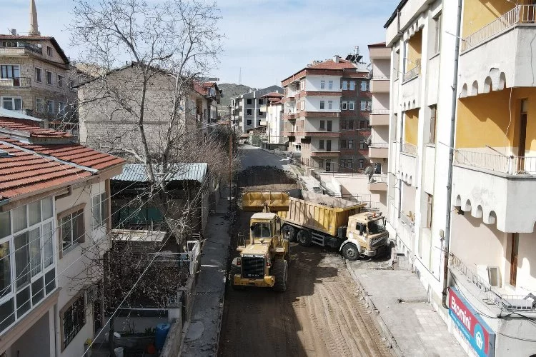 Nevşehir'de yol çalışmaları başladı