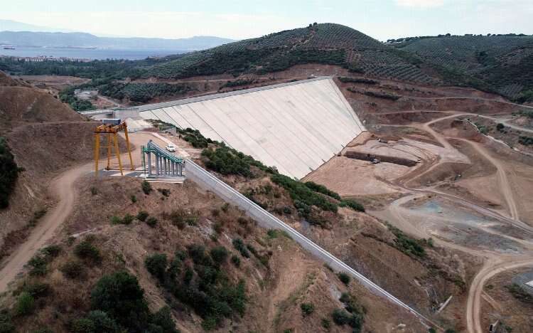 Bursa Gemlik Büyükkumla Barajı yıl sonunda su tutacak