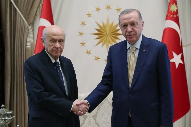 Erdoğan Bahçeli'yi kabul etti