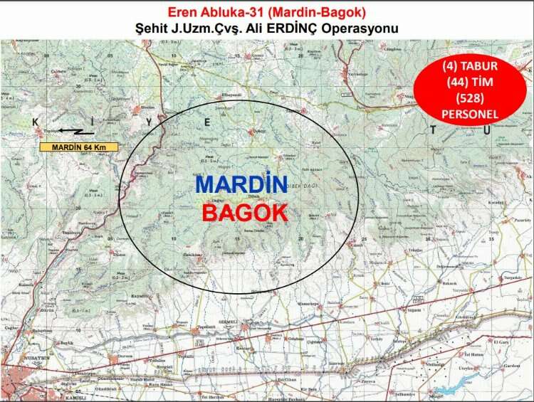 İçişleri Mardin Bagok'u 'Abluka'ya aldı! Eren Abluka 31 başladı