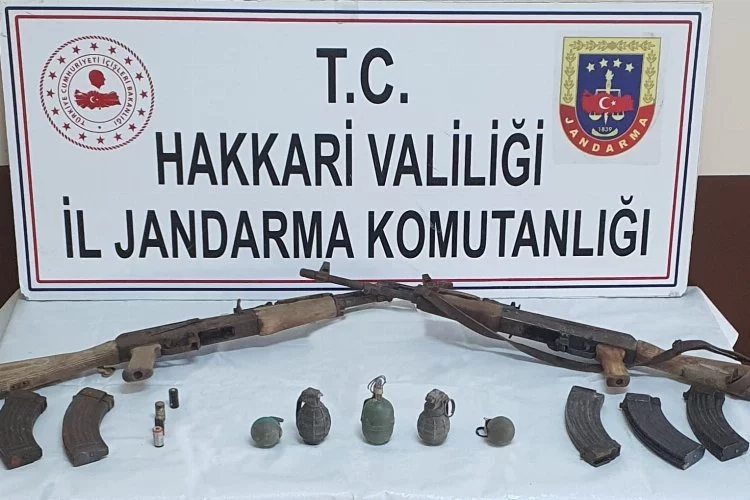 Hakkari Yüksekova'da silah ve mühimmat ele geçirildi