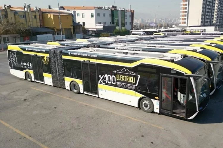 Kayseri Büyükşehir'den elektrikli otobüs atağı