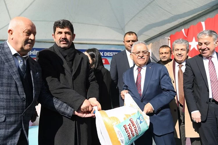 Kayseri Büyükşehir'den tarıma destek