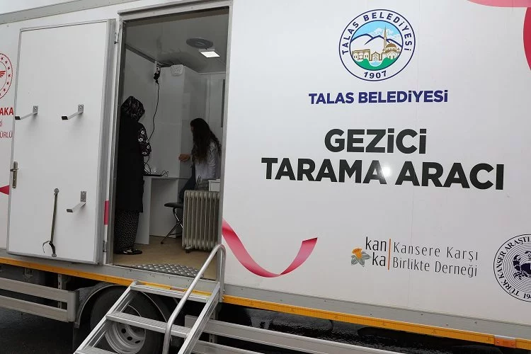 Kayseri Talas'ın 'gezici kanser tarama aracı' yollarda