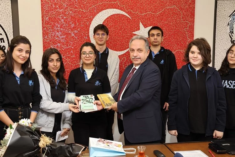 Kayseri Talaslı öğrencilerden belediyeye ziyaret