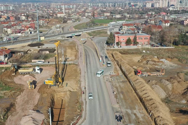 Konya'da Taşköprü altgeçidinde düzenleme çalışmaları