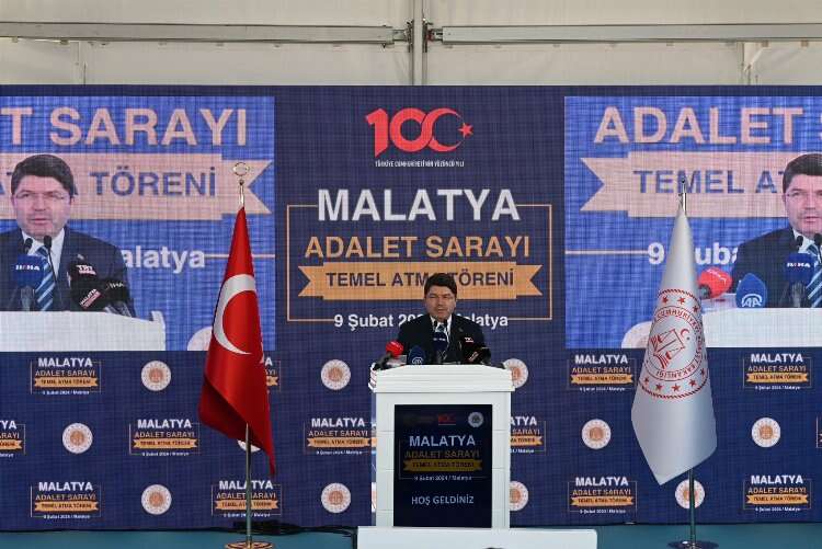 Bakan Tunç Malatya Adalet Sarayı'nın temel atma törenine katıldı