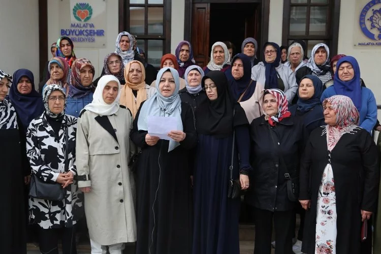 Malatyalı kadınlardan İsrail vahşetine 'dur' çağrısı