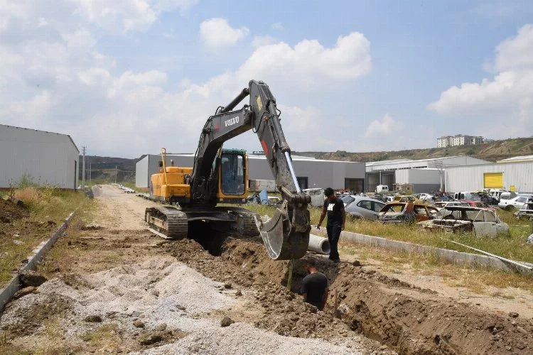 Manisa Turgutlu'da sanayi esnafının altyapı sorunu gideriliyor