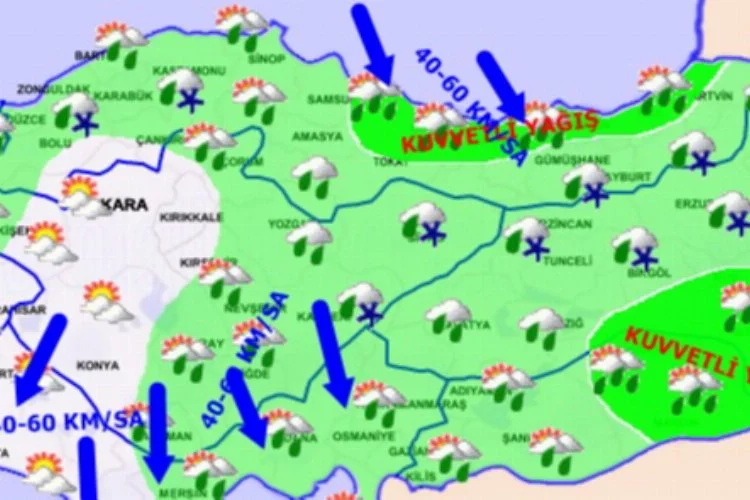Meteoroloji'den şiddetli yağış uyarısı! Türkiye'de bugün hava nasıl olacak?