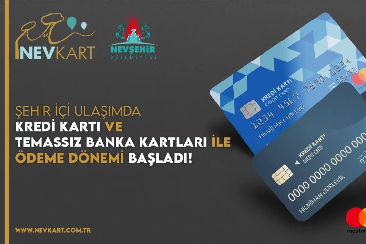 Nevşehir'de toplu ulaşımda kredi kartı dönemi