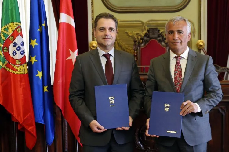 Gaziantep ve Braga kardeş şehir için imzaları attı 