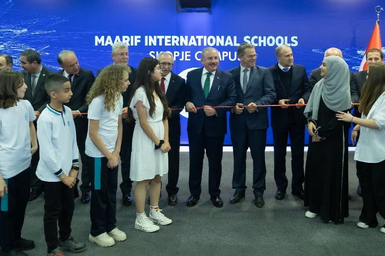 TBMM Başkanı Şentop, Üsküp'te Maarif Okulları'nın kampüsünü açtı