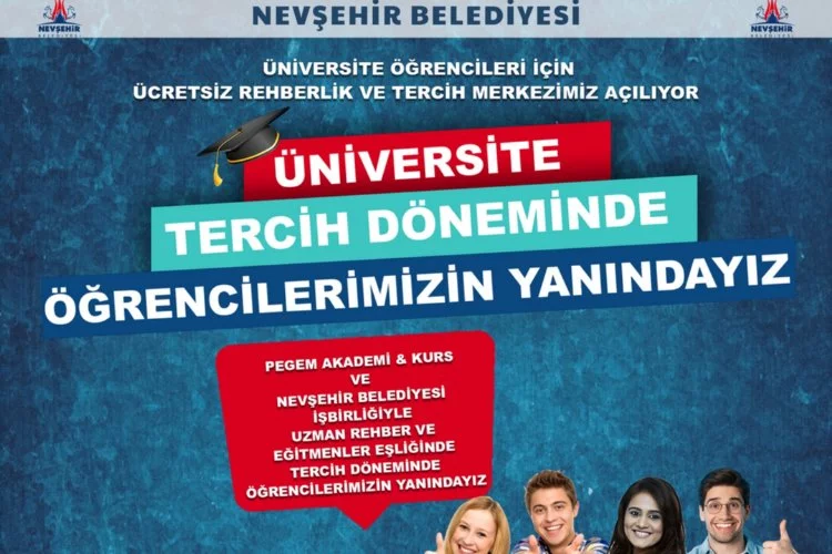 Üniversite adayına Nevşehir Belediyesi'nden tercih desteği